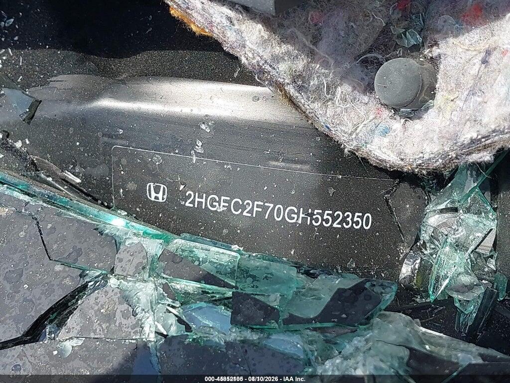 2HGFC2F70GH552350 2016 HONDA CIVIC photo no. 9