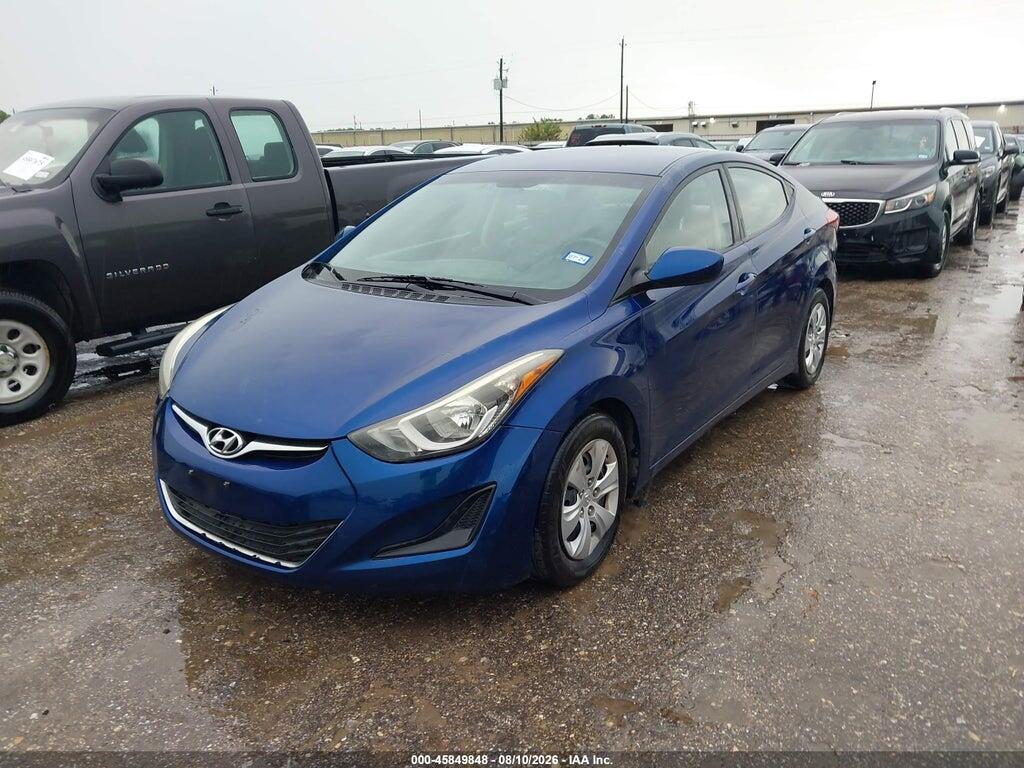 5NPDH4AE1GH789722 2016 HYUNDAI ELANTRA photo no. 2