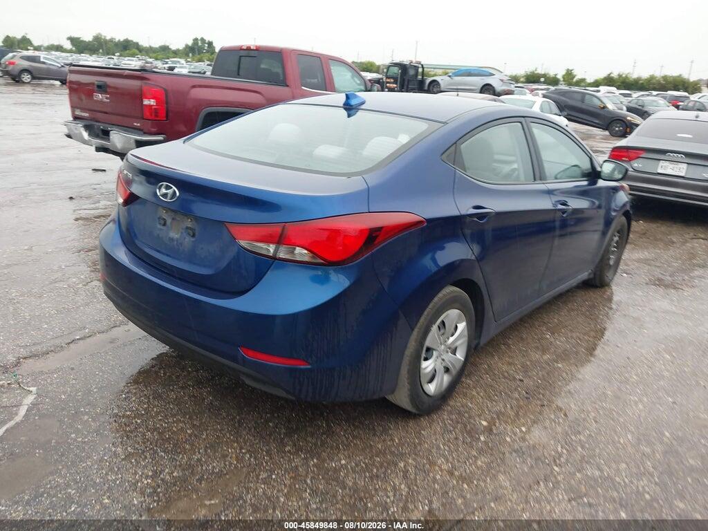 5NPDH4AE1GH789722 2016 HYUNDAI ELANTRA photo no. 4