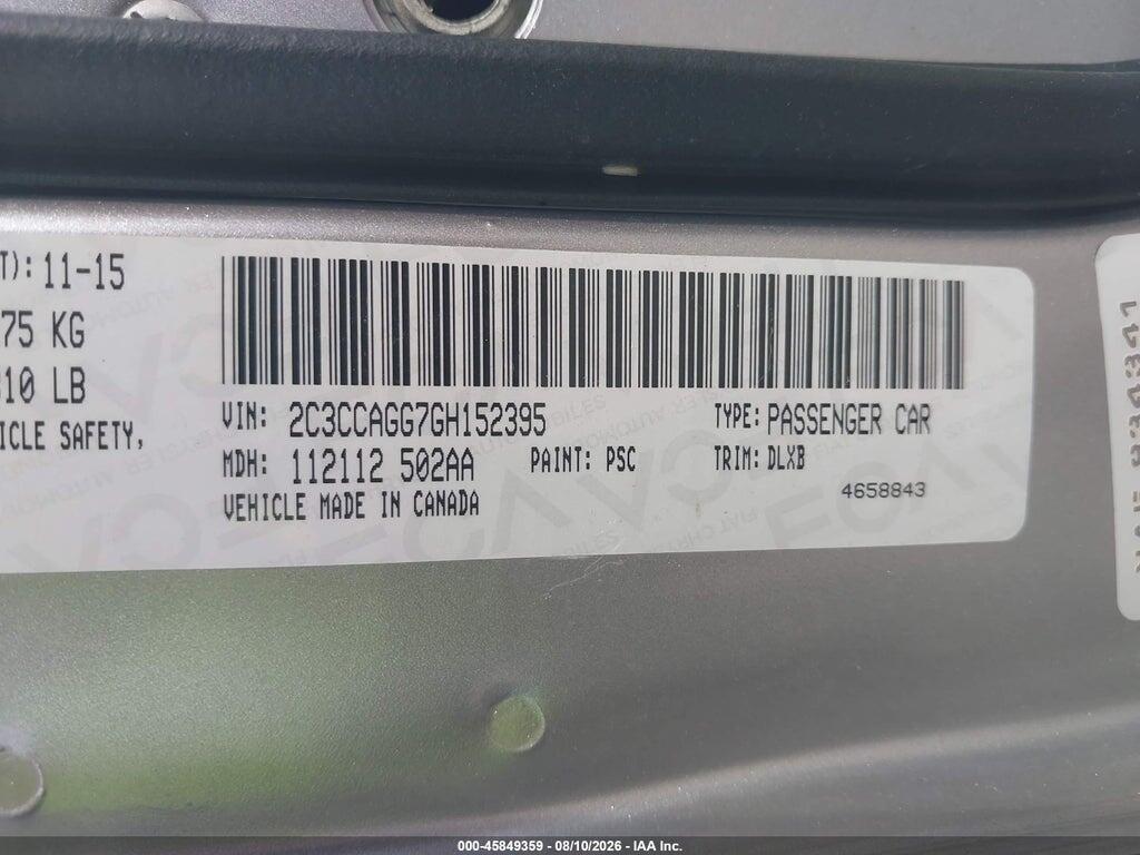 2C3CCAGG7GH152395 2016 CHRYSLER 300 photo no. 9
