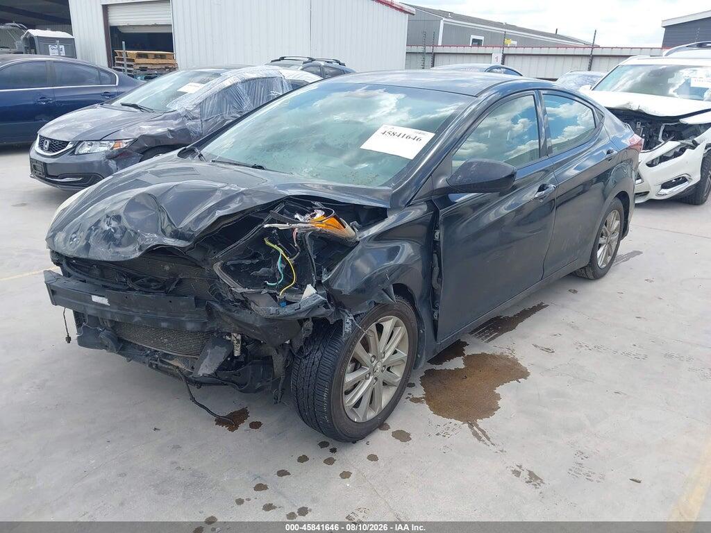 5NPDH4AE4GH657165 2016 HYUNDAI ELANTRA photo no. 2