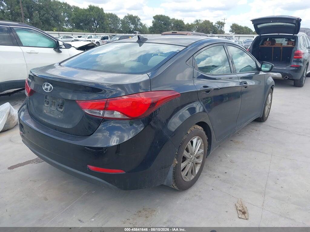 5NPDH4AE4GH657165 2016 HYUNDAI ELANTRA photo no. 4
