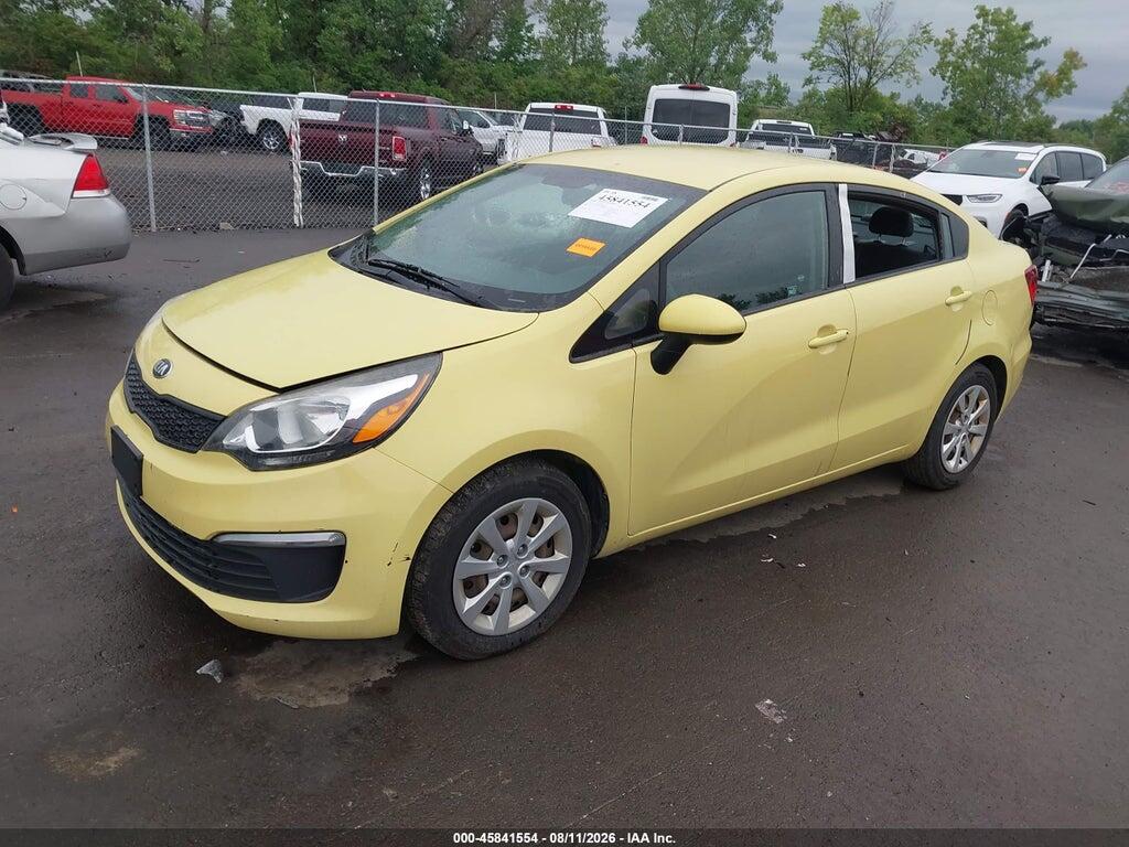 KNADM4A38G6544840 2016 KIA RIO photo no. 2