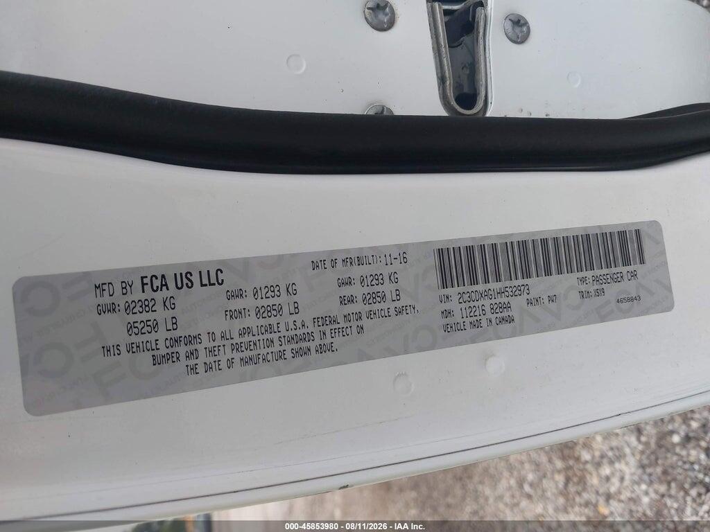2C3CDXAG1HH532973 2017 DODGE CHARGER photo no. 9