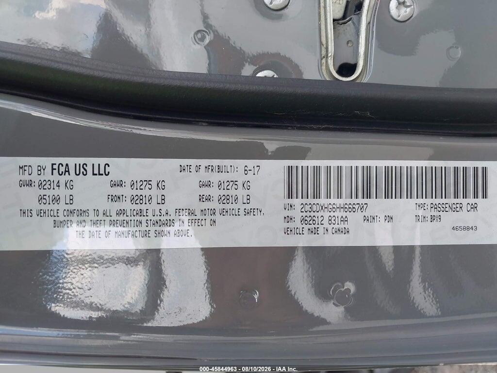 2C3CDXHG6HH666707 2017 DODGE CHARGER photo no. 9