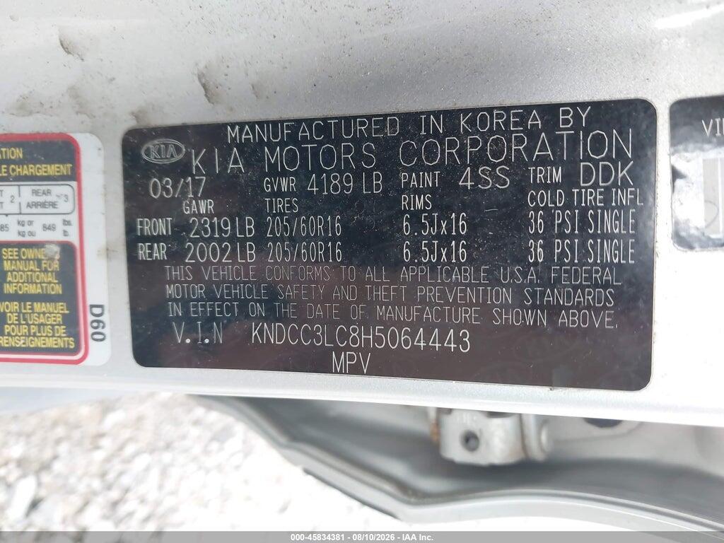 KNDCC3LC8H5064443 2017 KIA NIRO photo no. 9