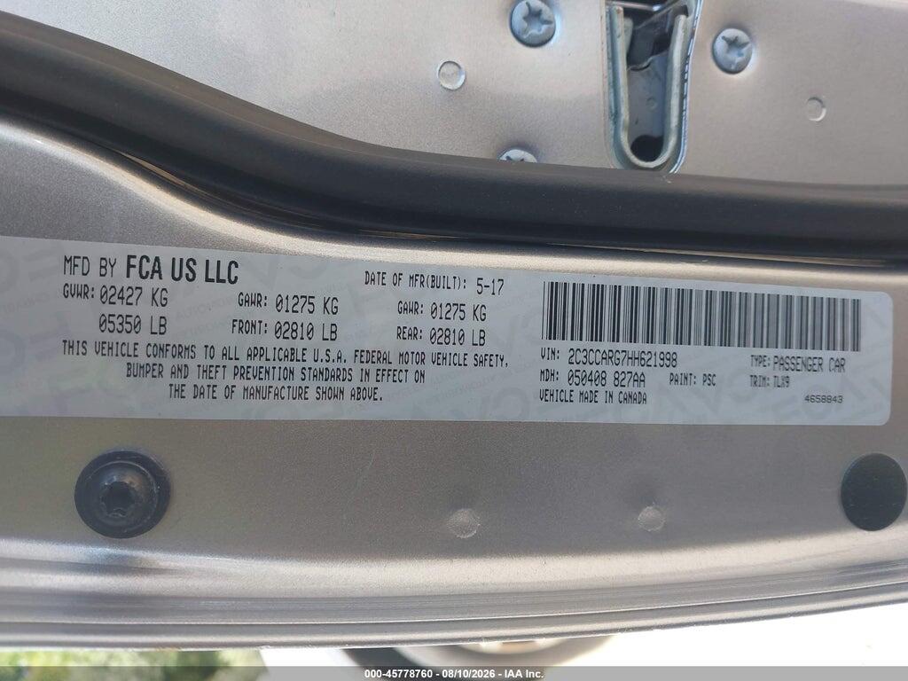 2C3CCARG7HH621998 2017 CHRYSLER 300 photo no. 9
