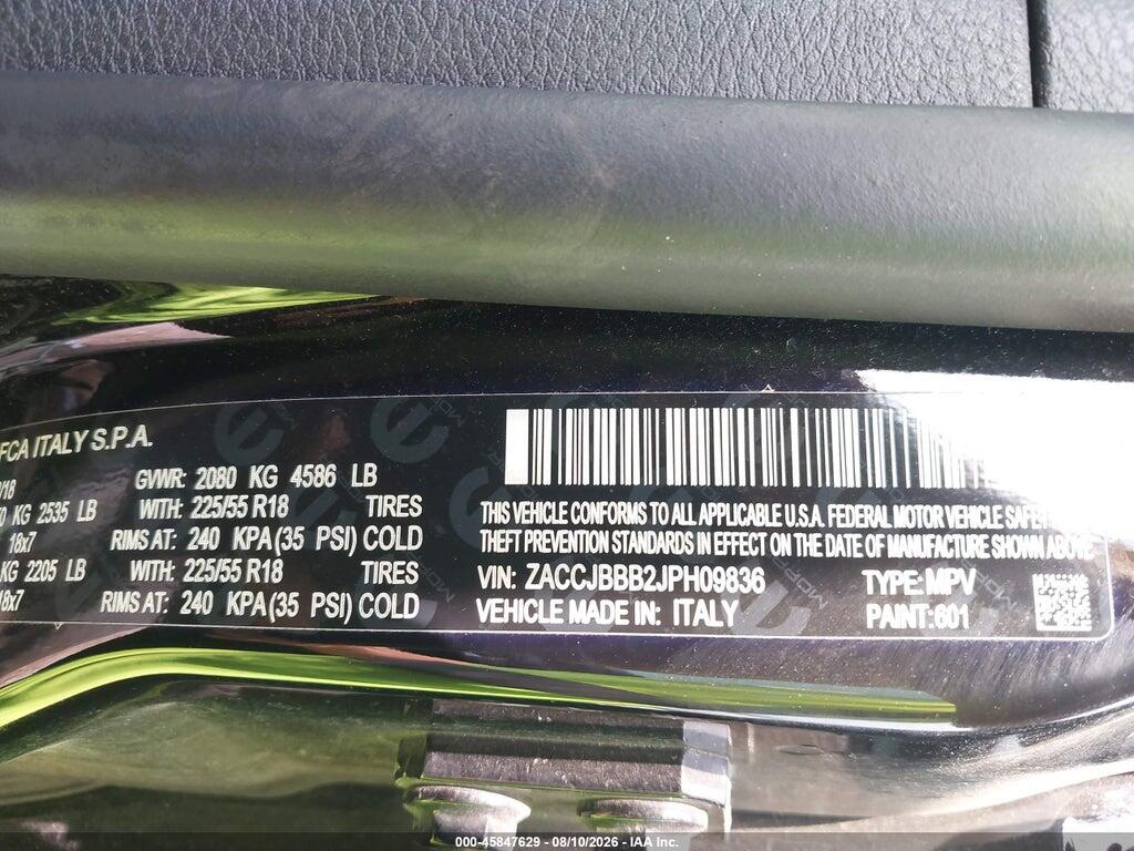 ZACCJBBB2JPH09836 2018 JEEP RENEGADE photo no. 9