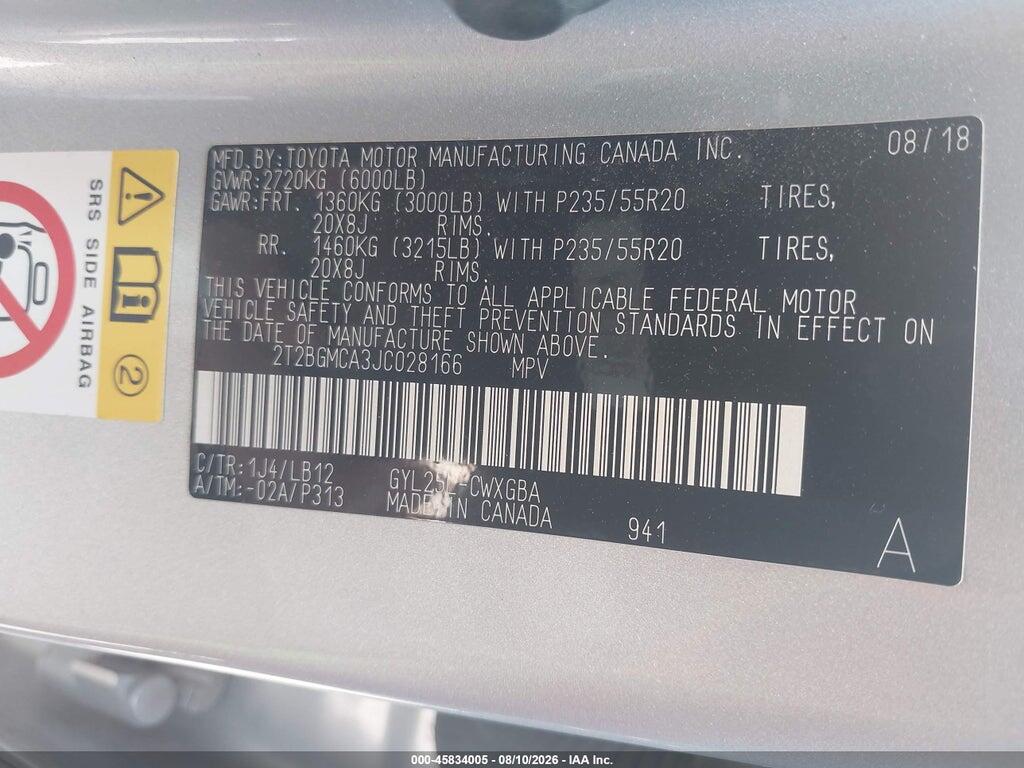 2T2BGMCA3JC028166 2018 LEXUS RX 450H photo no. 9