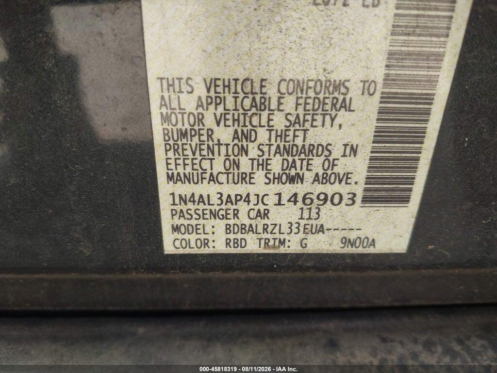 1N4AL3AP4JC146903 2018 NISSAN ALTIMA photo no. 9