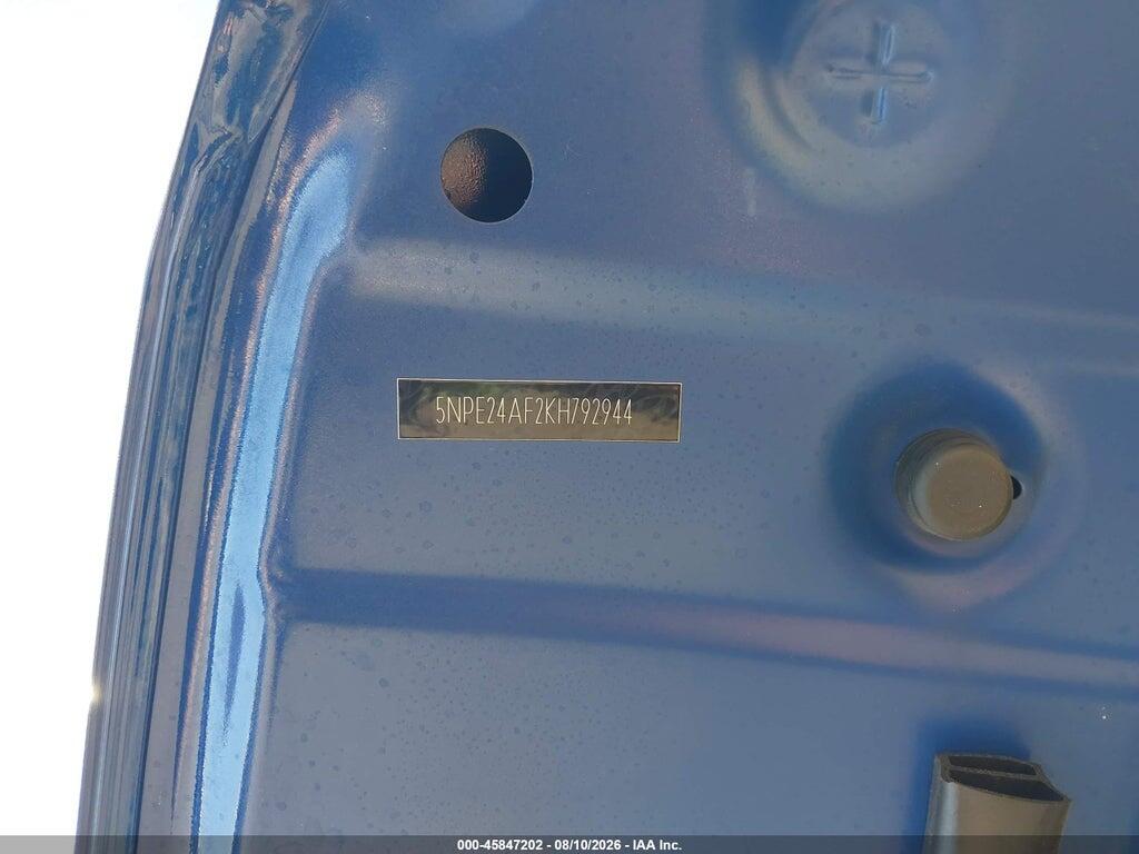5NPE24AF2KH792944 2019 HYUNDAI SONATA photo no. 9