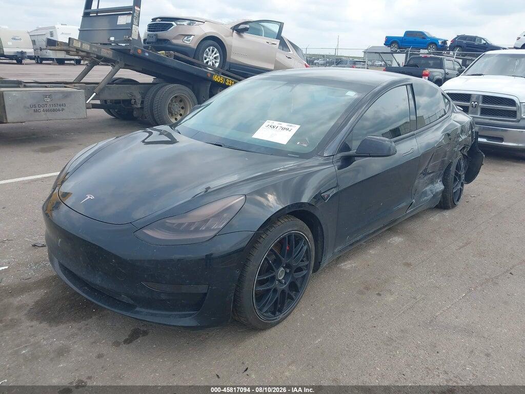 5YJ3E1EB4KF453377 2019 TESLA MODEL 3 photo no. 2