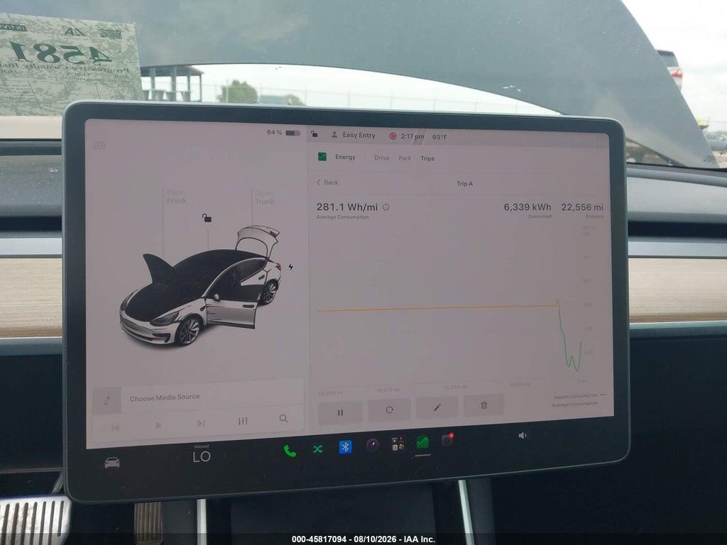 5YJ3E1EB4KF453377 2019 TESLA MODEL 3 photo no. 7