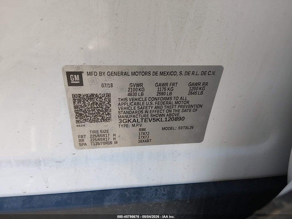 3GKALTEV5KL120890 2019 GMC TERRAIN photo no. 9