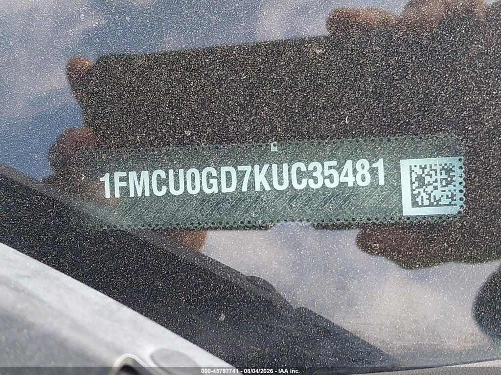 1FMCU0GD7KUC35481 2019 FORD ESCAPE photo no. 9