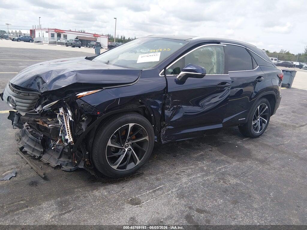 2T2BGMCA5KC031412 2019 LEXUS RX 450H photo no. 2