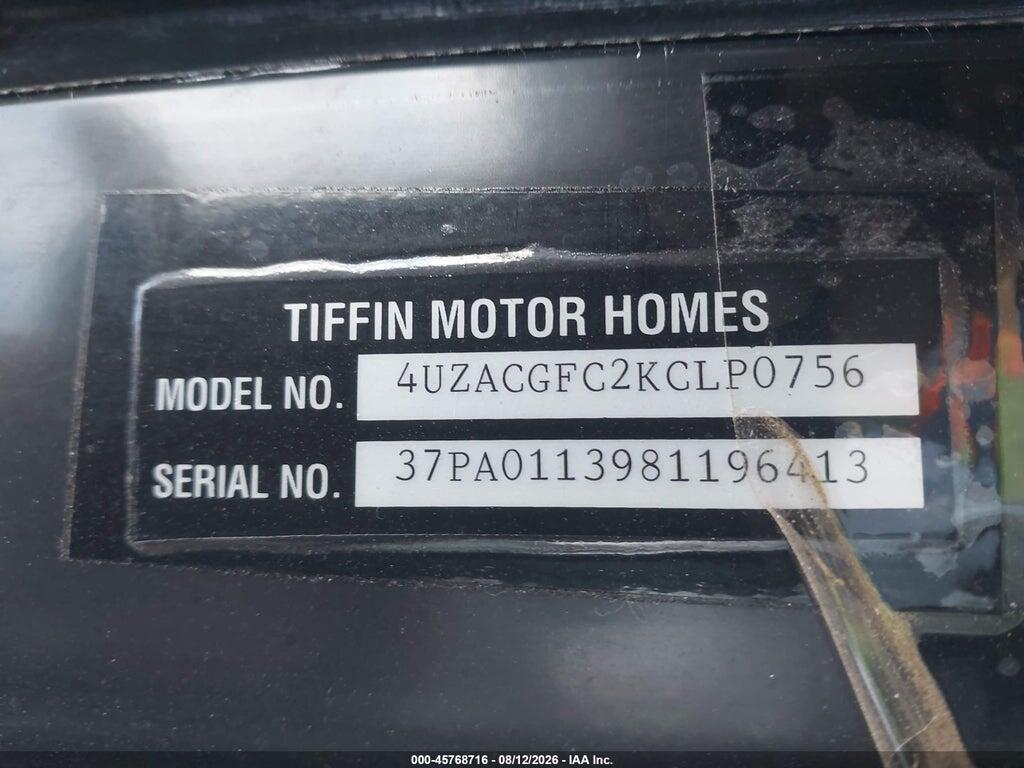 4UZACGFC2KCLP0756 2019 FREIGHTLINER CHASSIS photo no. 9