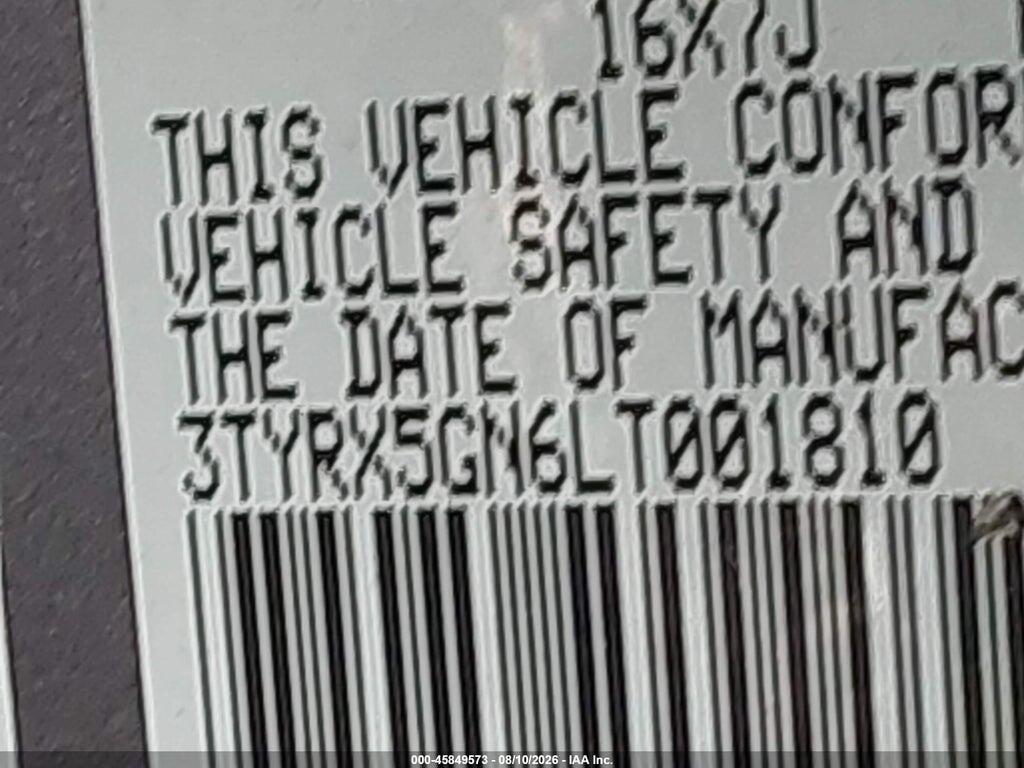 3TYRX5GN6LT001810 2020 TOYOTA TACOMA photo no. 9