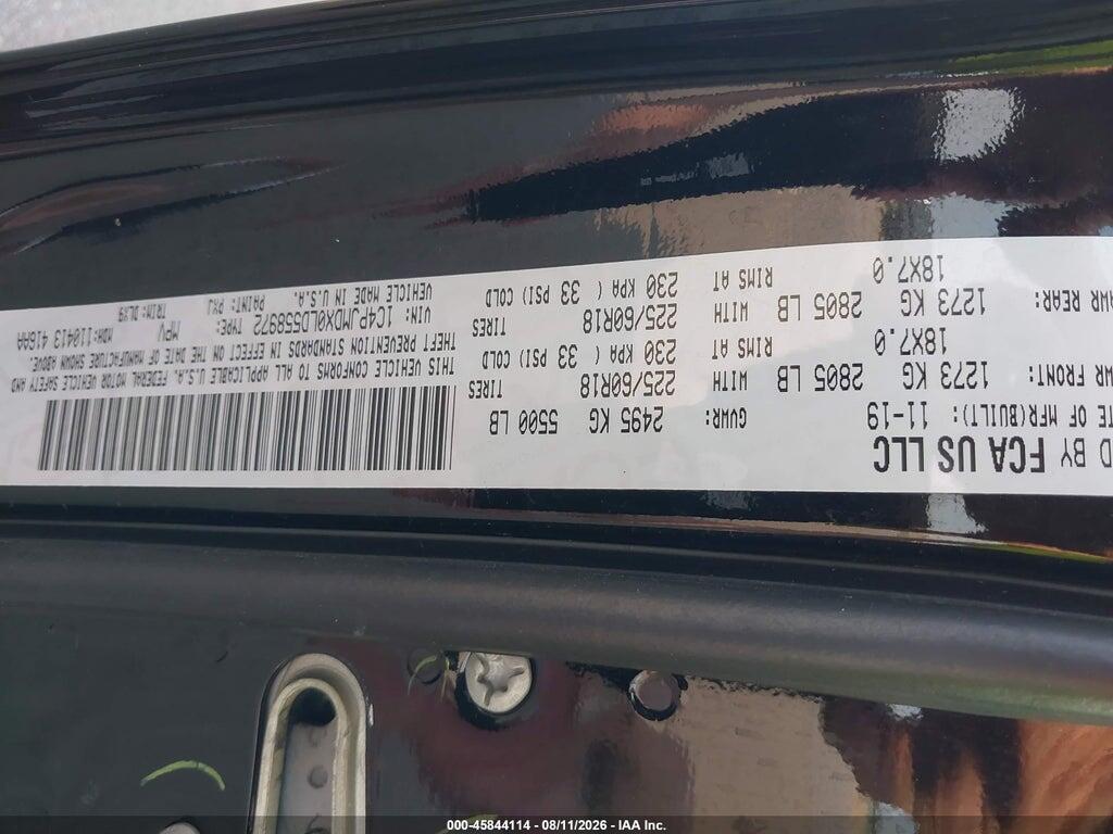 1C4PJMDX0LD558972 2020 JEEP CHEROKEE photo no. 9