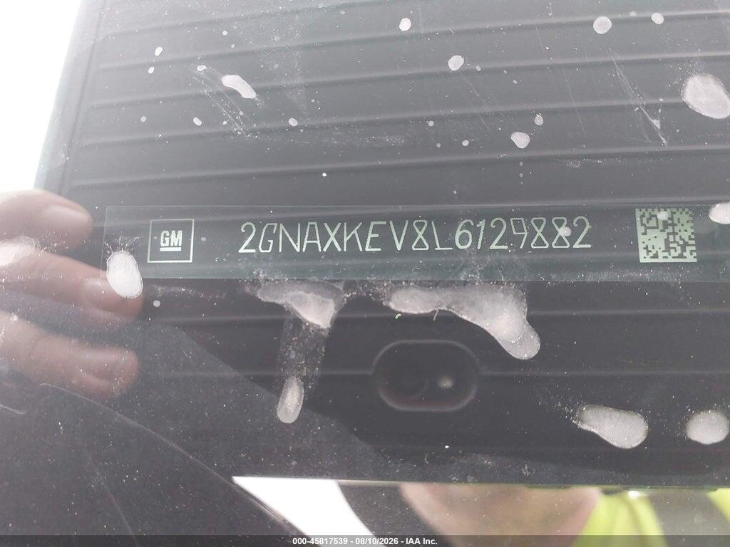 2GNAXKEV8L6129882 2020 CHEVROLET EQUINOX photo no. 9