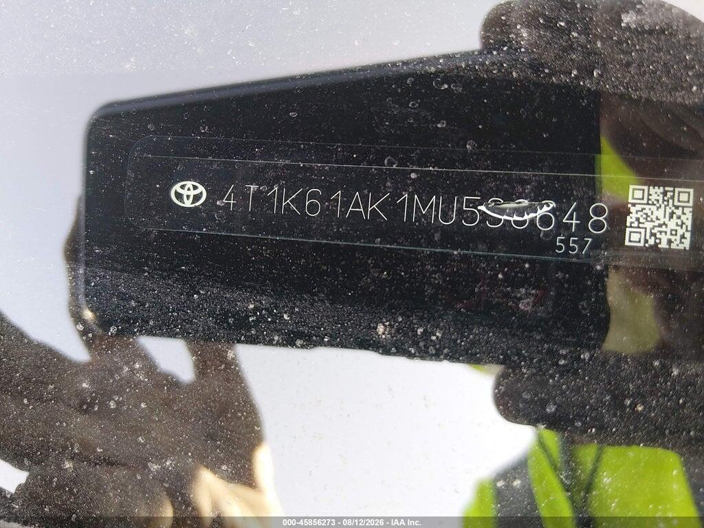 4T1K61AK1MU538648 2021 TOYOTA CAMRY photo no. 9