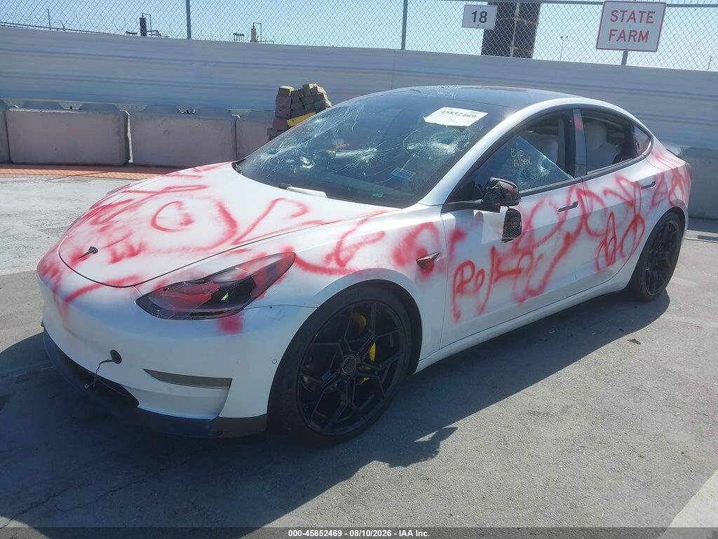 5YJ3E1EA4MF987571 2021 TESLA MODEL 3 photo no. 2