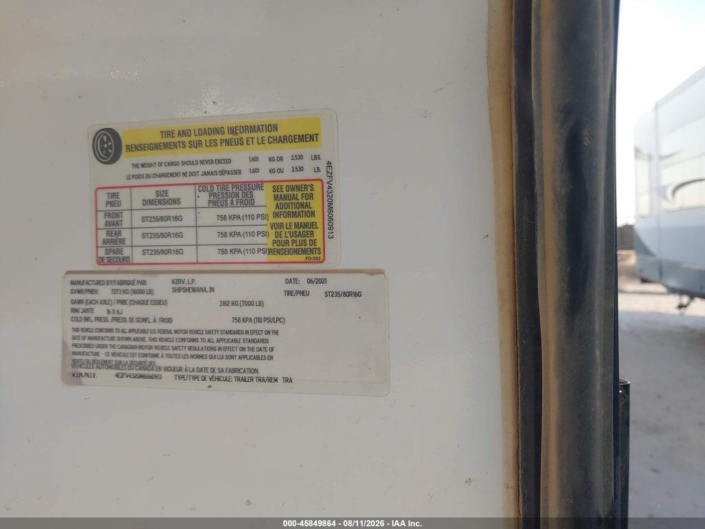 4EZFV4320M6060913 2021 KZ DURANGO GOLD photo no. 9