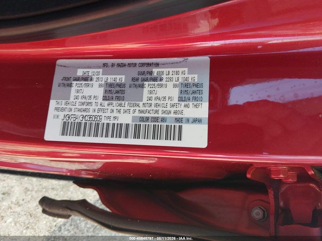 JM3KFBAY3M0360609 2021 MAZDA CX-5 photo no. 9