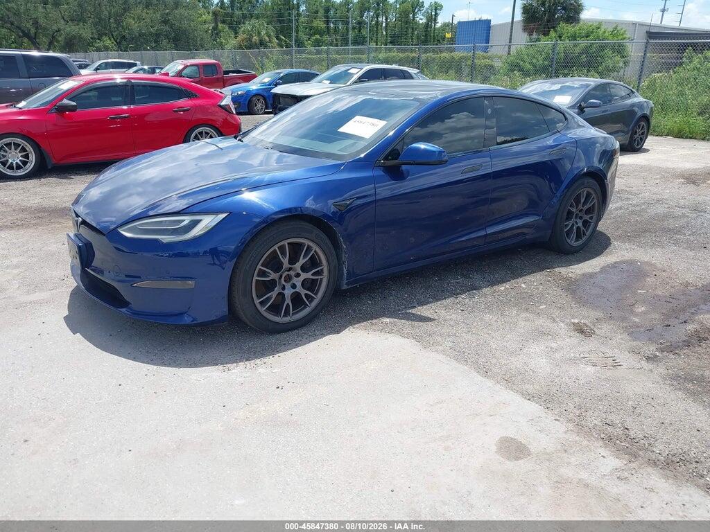 5YJSA1E52MF428398 2021 TESLA MODEL S photo no. 2