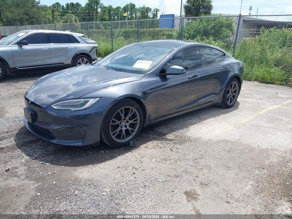 5YJSA1E58MF430186 2021 TESLA MODEL S photo no. 2