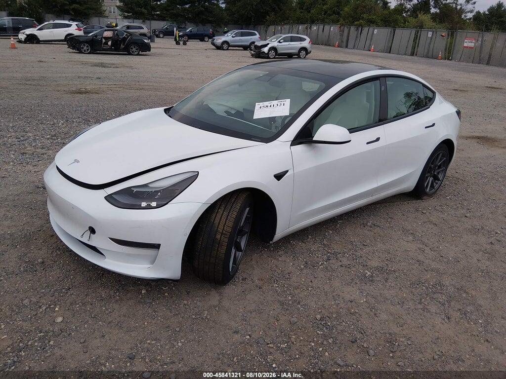 5YJ3E1EB9MF073406 2021 TESLA MODEL 3 photo no. 2