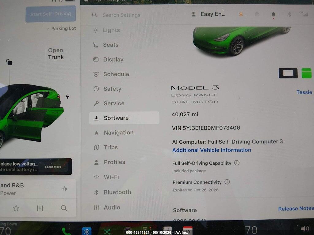 5YJ3E1EB9MF073406 2021 TESLA MODEL 3 photo no. 7