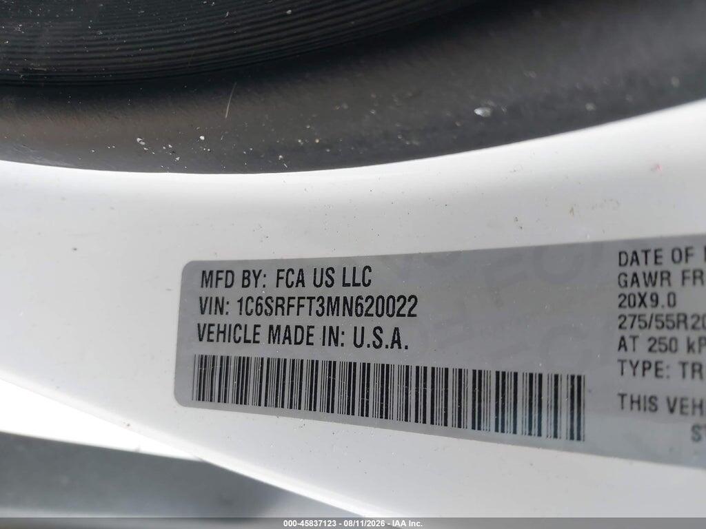 1C6SRFFT3MN620022 2021 RAM 1500 photo no. 9
