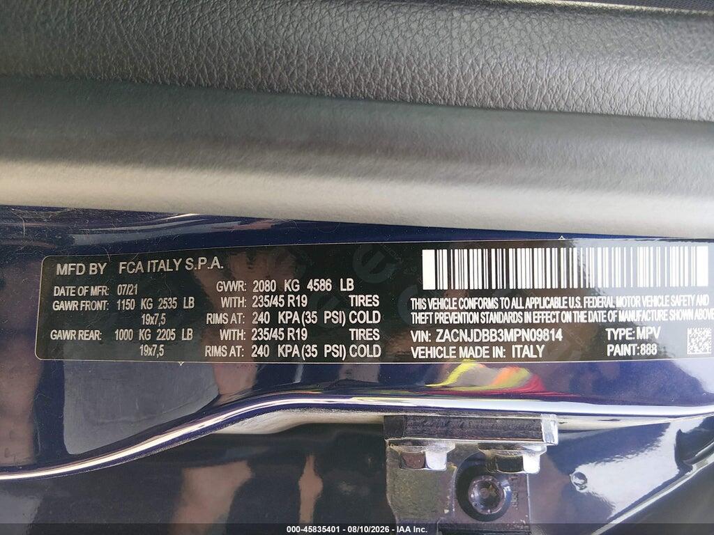 ZACNJDBB3MPN09814 2021 JEEP RENEGADE photo no. 9