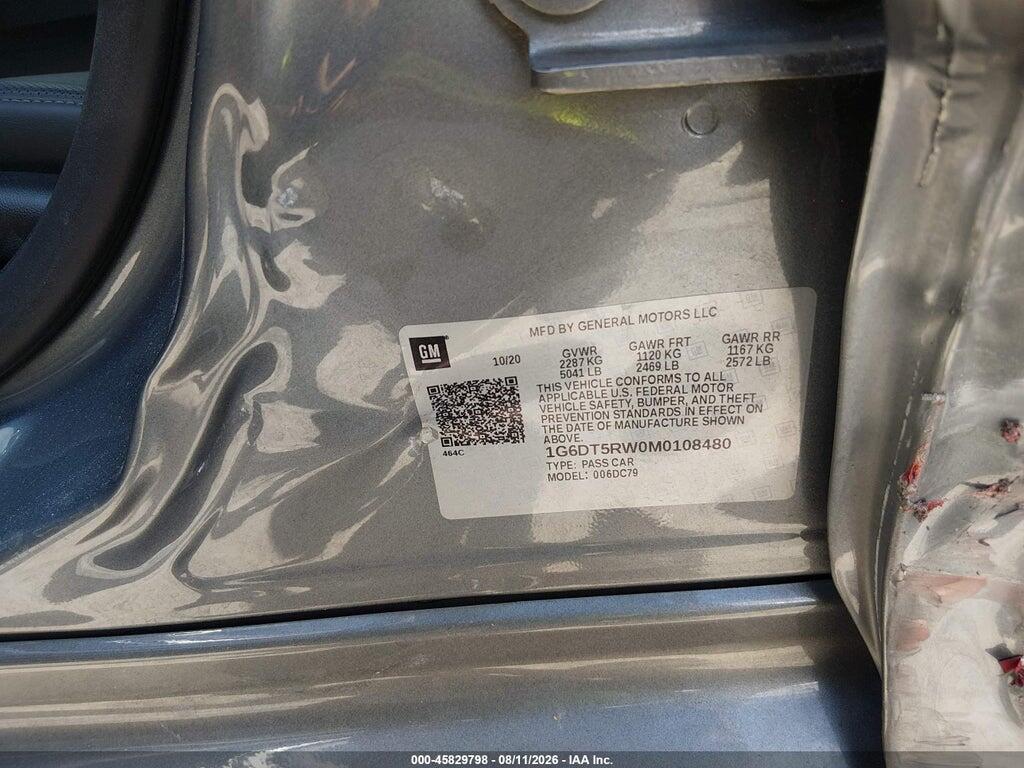 1G6DT5RW0M0108480 2021 CADILLAC CT5 photo no. 9