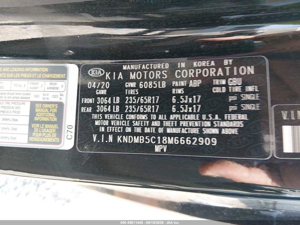 KNDMB5C18M6662909 2021 KIA SEDONA photo no. 9