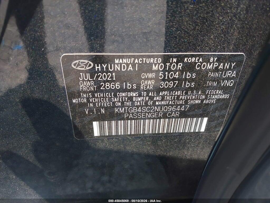 KMTGB4SC2NU096447 2022 GENESIS G80 photo no. 9