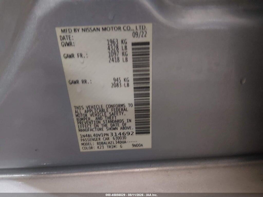 1N4BL4DV1PN314692 2023 NISSAN ALTIMA photo no. 9
