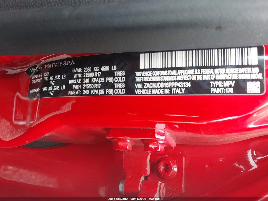 ZACNJDB16PPP43134 2023 JEEP RENEGADE photo no. 9