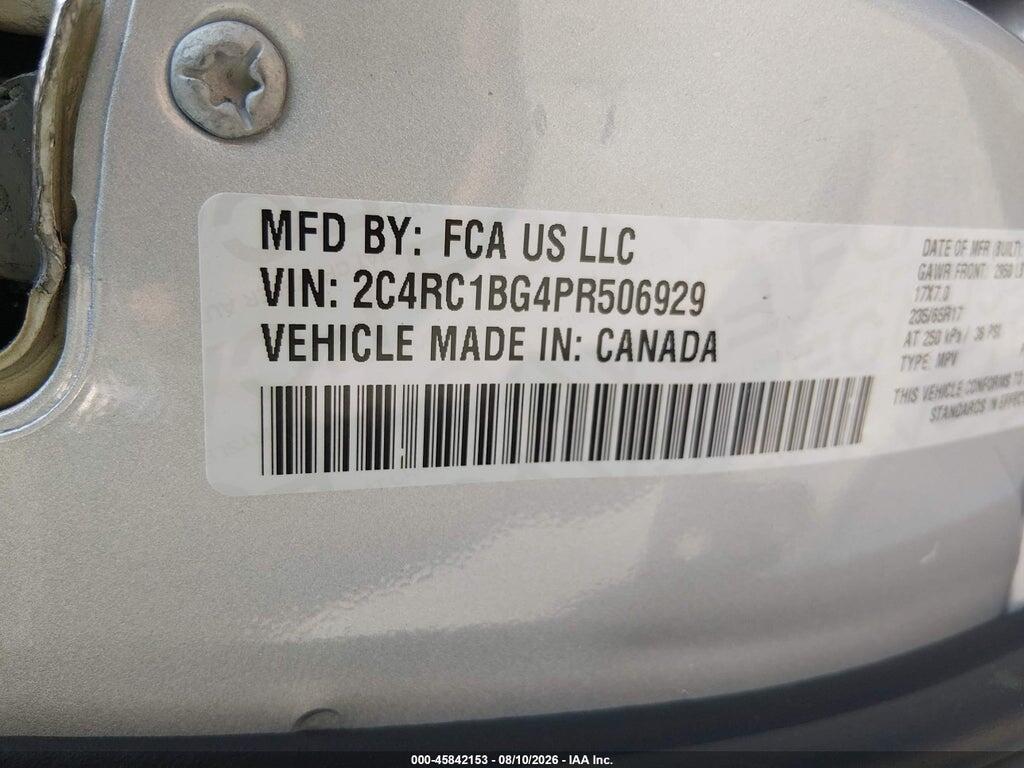 2C4RC1BG4PR506929 2023 CHRYSLER PACIFICA photo no. 9