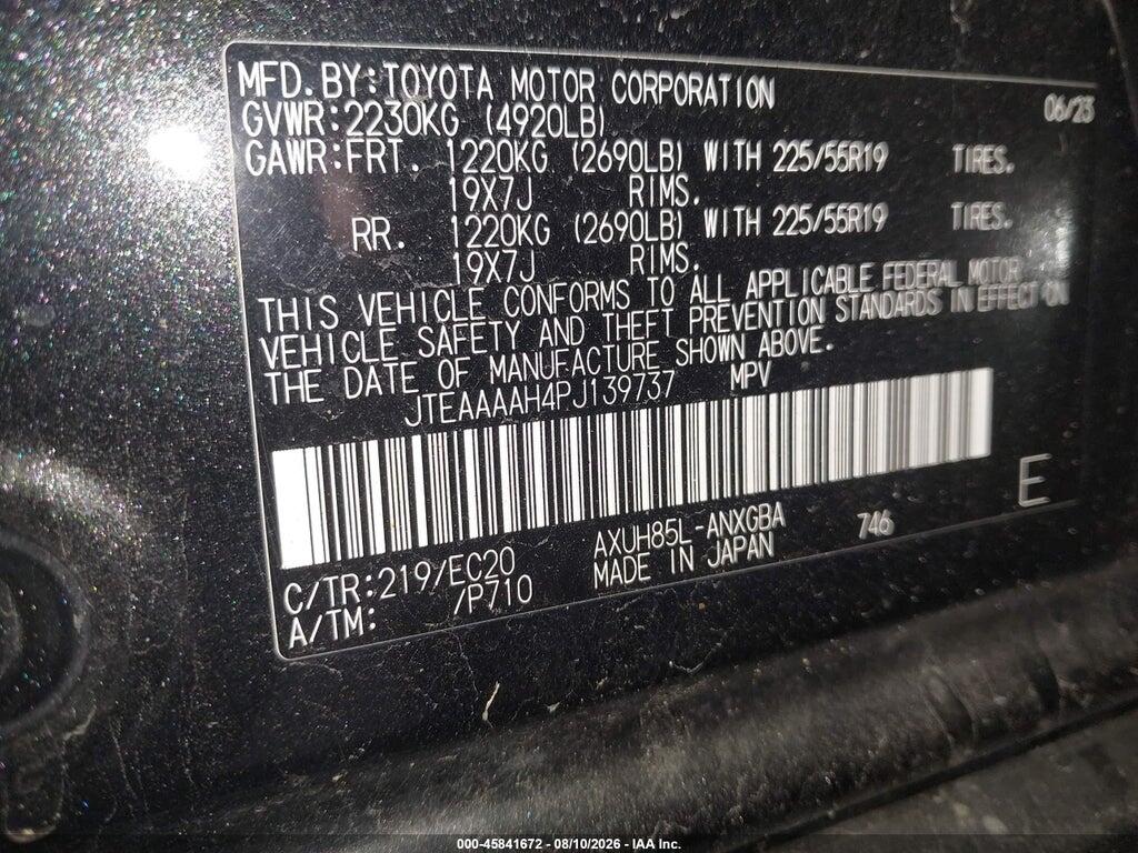 JTEAAAAH4PJ139737 2023 TOYOTA VENZA photo no. 9