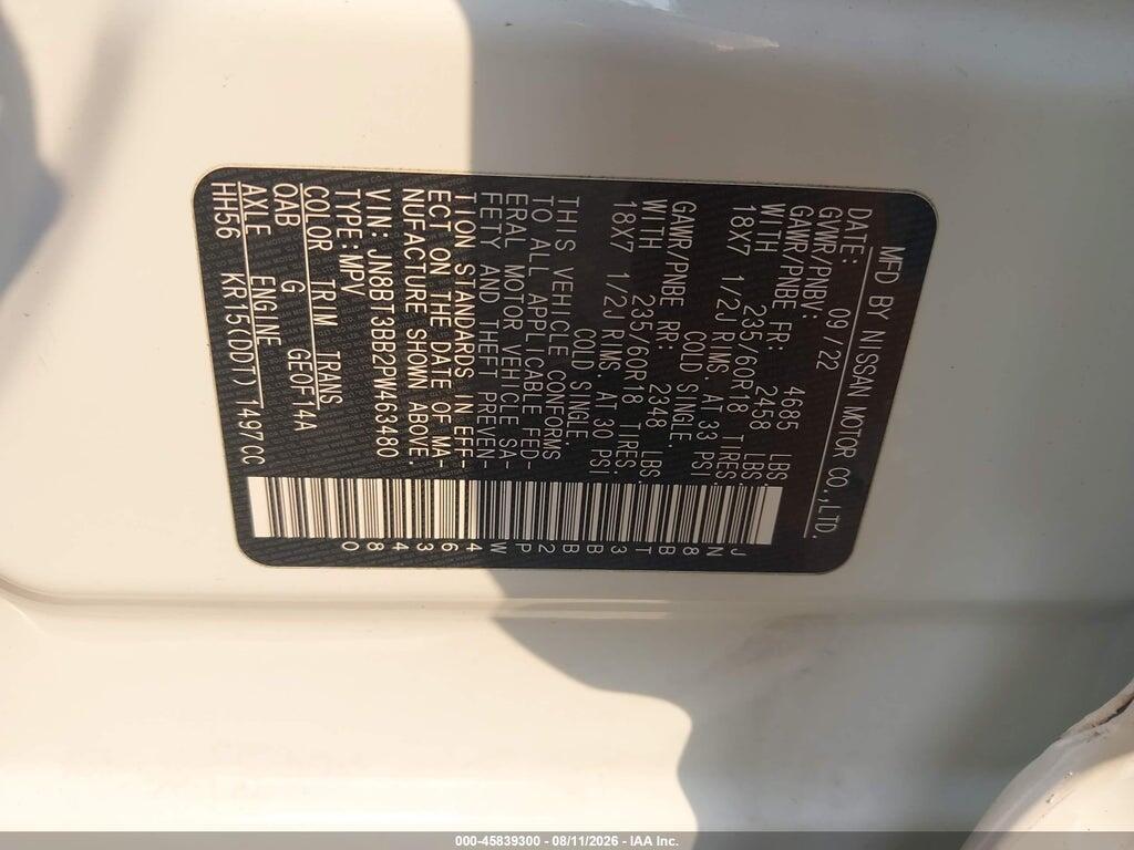 JN8BT3BB2PW463480 2023 NISSAN ROGUE photo no. 9
