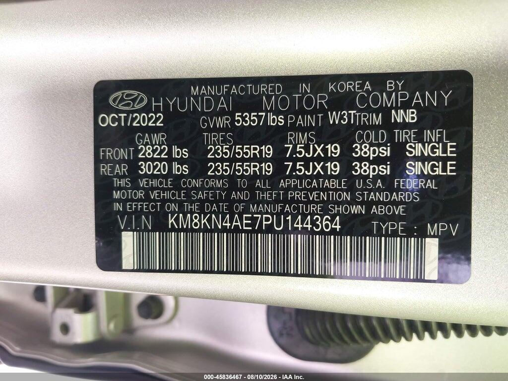 KM8KN4AE7PU144364 2023 HYUNDAI IONIQ 5 photo no. 9