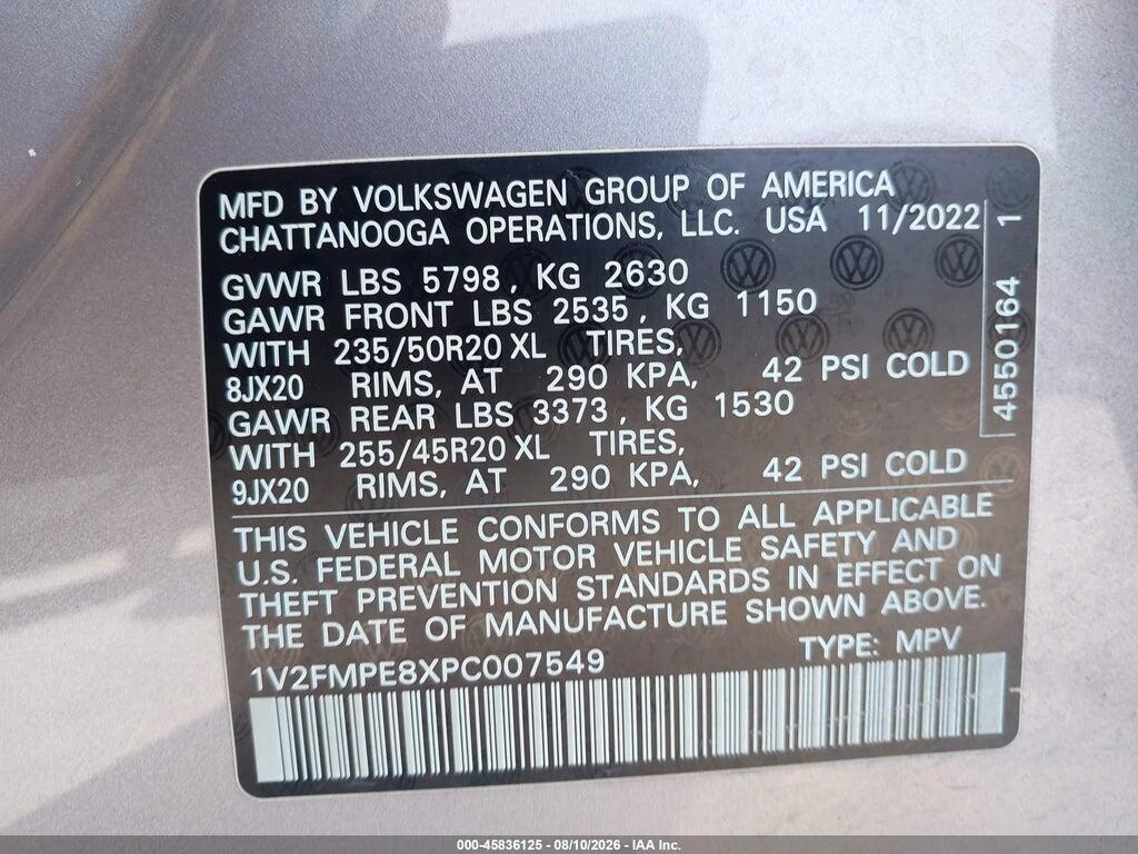 1V2FMPE8XPC007549 2023 VOLKSWAGEN ID.4 photo no. 9