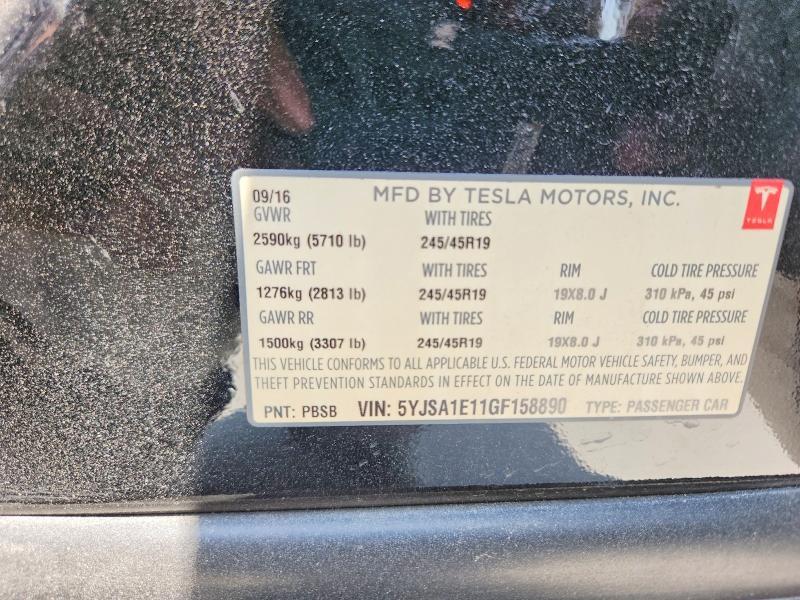2016 TESLA MODEL 3 — Фото 13 из 13