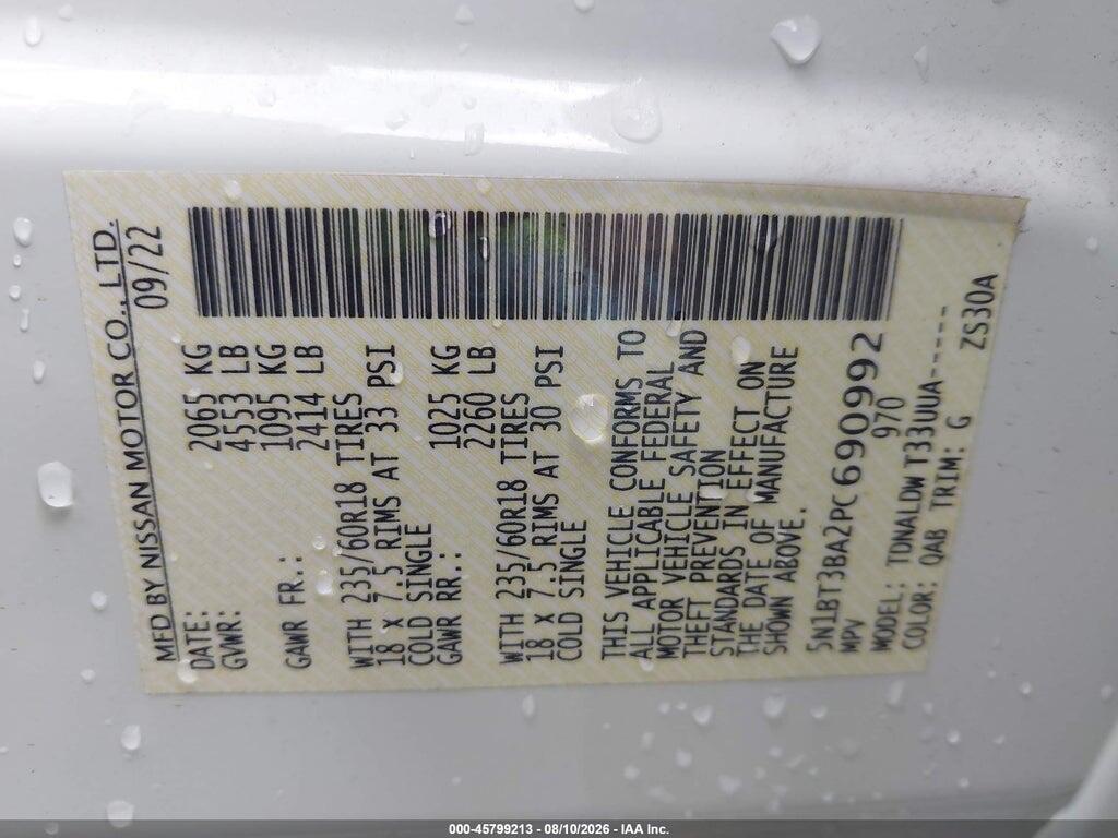 5N1BT3BA2PC690992 2023 NISSAN ROGUE photo no. 9