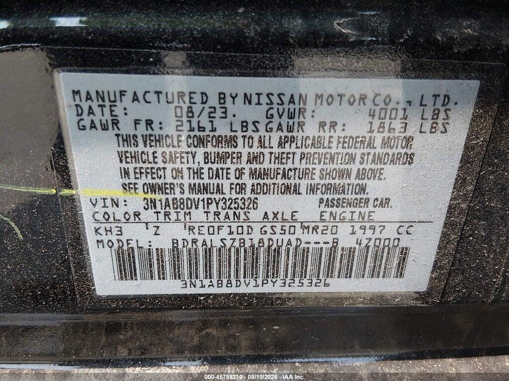 3N1AB8DV1PY325326 2023 NISSAN SENTRA photo no. 9