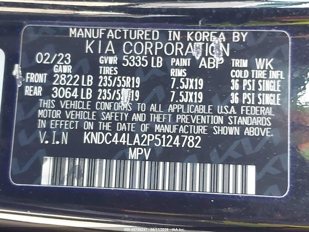 KNDC44LA2P5124782 2023 KIA EV6 photo no. 9