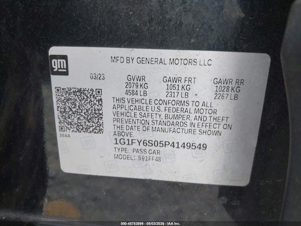 1G1FY6S05P4149549 2023 CHEVROLET BOLT EUV photo no. 9