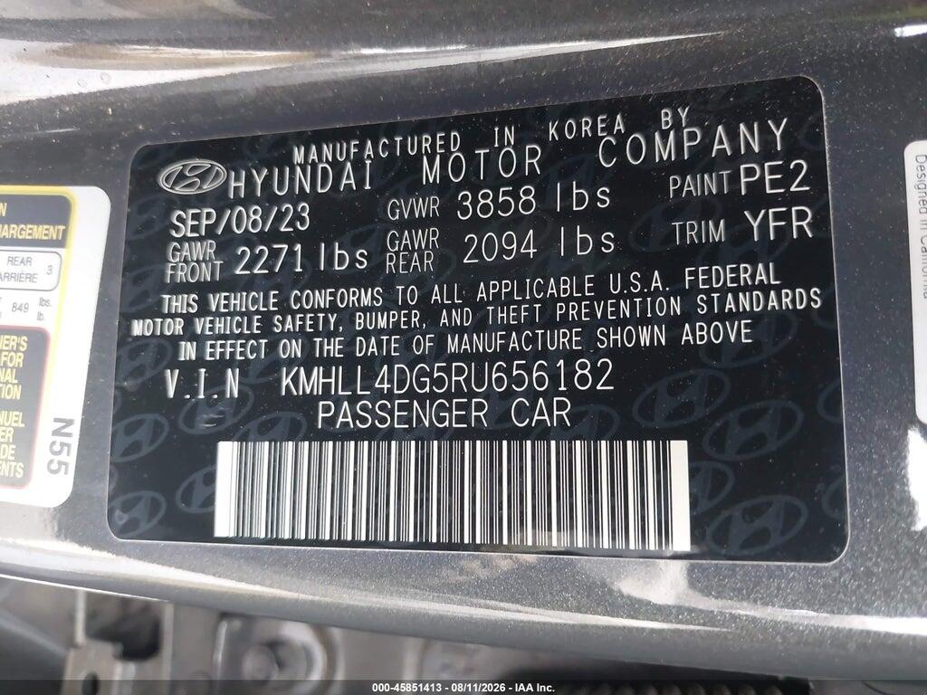 KMHLL4DG5RU656182 2024 HYUNDAI ELANTRA photo no. 9